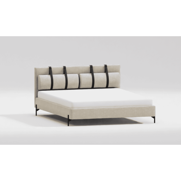 Viengulė lova TULSA – minimalistinė 90x200 be čiužinio ir be patalynės dėžės 5