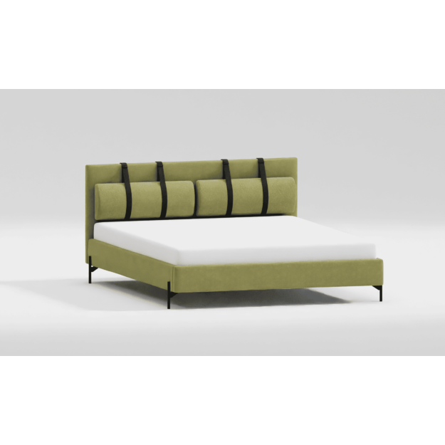 Viengulė lova TULSA – minimalistinė 90x200 be čiužinio ir be patalynės dėžės 6