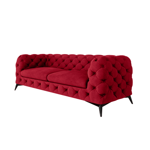2,5 vietos sofa Chelsea - platesnė sėdimoji dalis, aukštos kojelės, banguotos spyruoklės 10