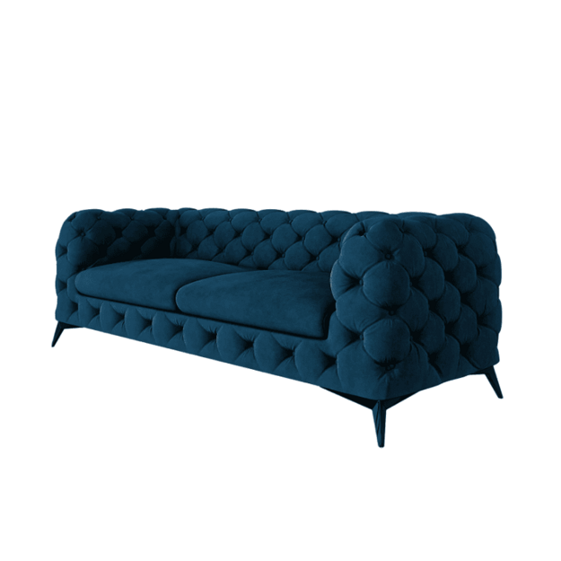 2,5 vietos sofa Chelsea - platesnė sėdimoji dalis, aukštos kojelės, banguotos spyruoklės 11