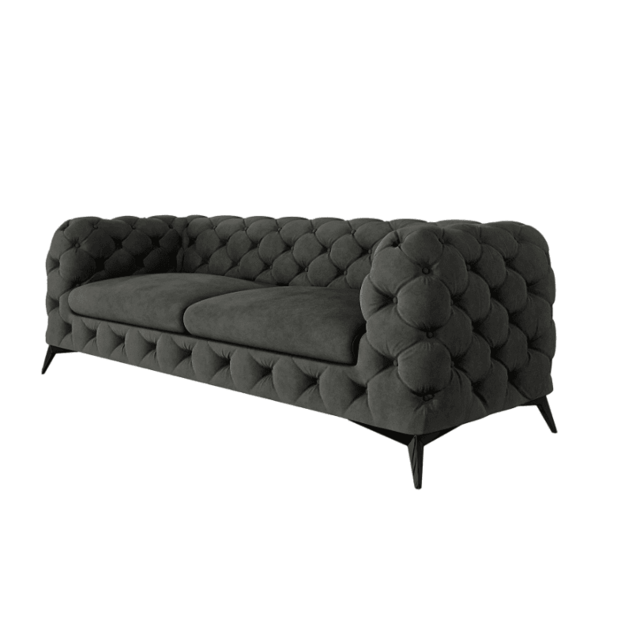 2,5 vietos sofa Chelsea - platesnė sėdimoji dalis, aukštos kojelės, banguotos spyruoklės 12