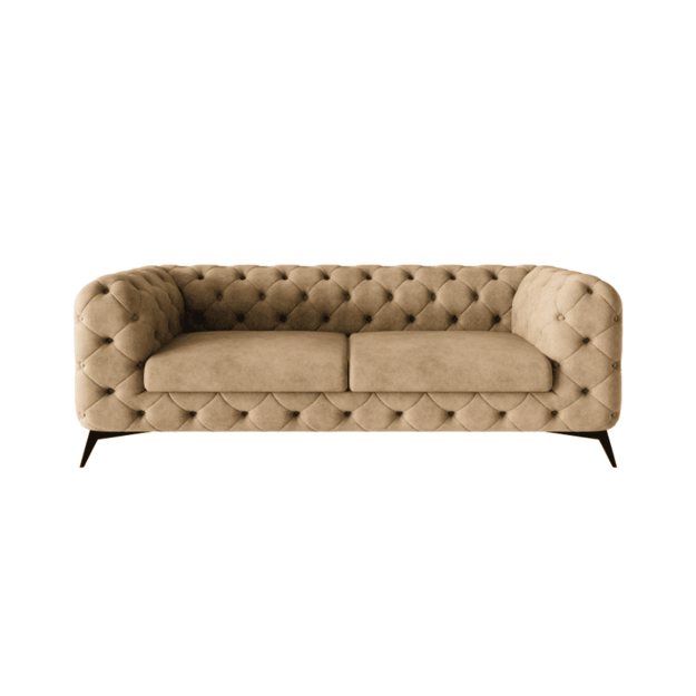 2,5 vietos sofa Chelsea - platesnė sėdimoji dalis, aukštos kojelės, banguotos spyruoklės 2