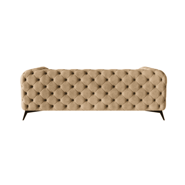 2,5 vietos sofa Chelsea - platesnė sėdimoji dalis, aukštos kojelės, banguotos spyruoklės 3