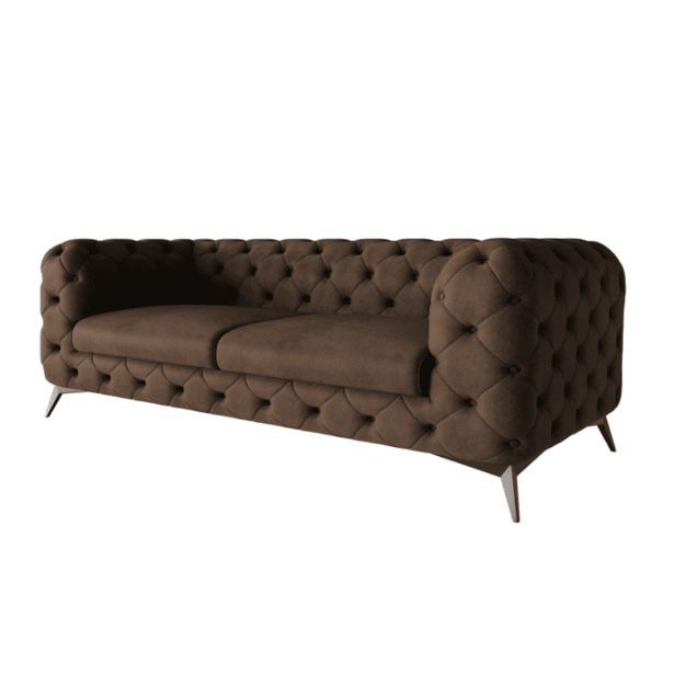 2,5 vietos sofa Chelsea - platesnė sėdimoji dalis, aukštos kojelės, banguotos spyruoklės 7