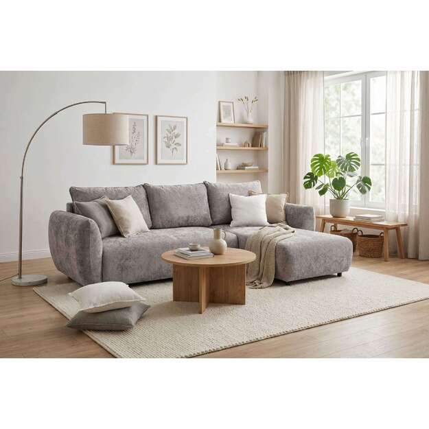 Minkštas kampas ZEPHIRA – miego funkcija, 2 patalynės dėžės, 256 cm plotis 7