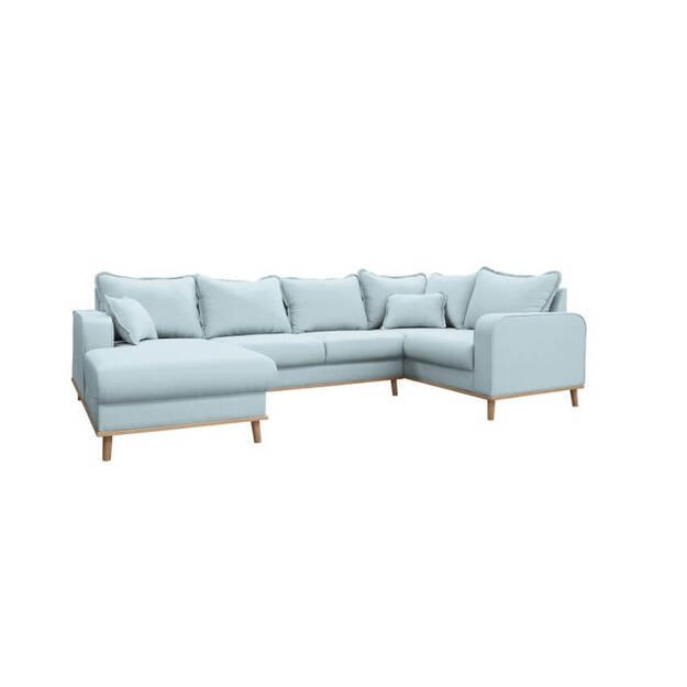 Kampinė sofa Beata U – erdvus ir elegantiškas baldas 6 asmenims