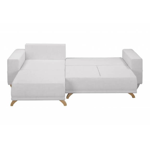 Kampinė sofa-lova Bella (L išdėstymas) – elegancija, komfortas ir funkcionalumas viename