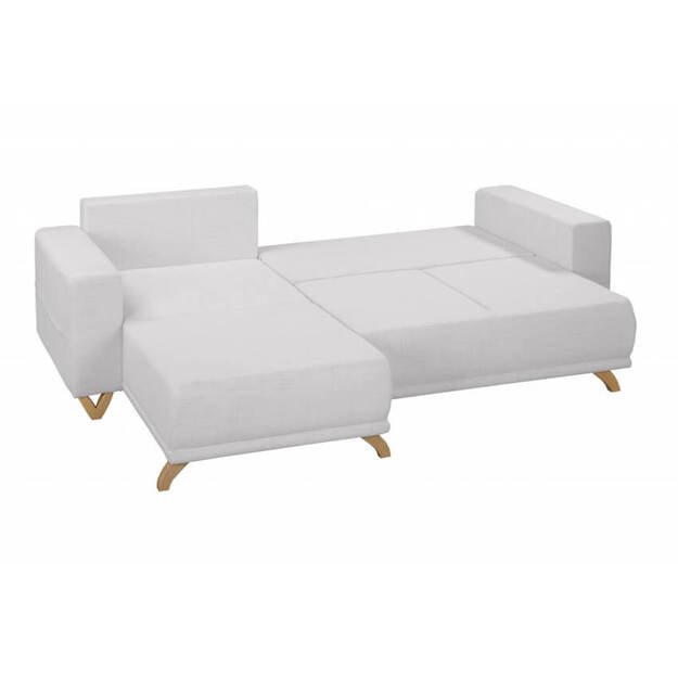 Kampinė sofa-lova Bella (L išdėstymas) – elegancija, komfortas ir funkcionalumas viename