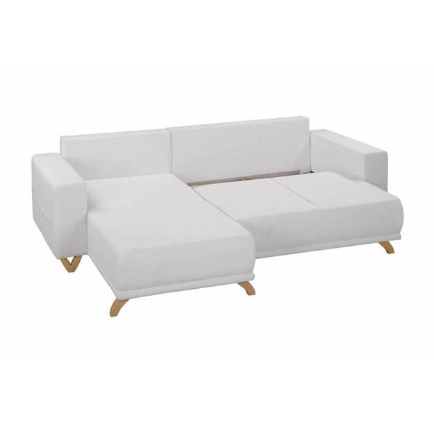 Kampinė sofa-lova Bella (L išdėstymas) – elegancija, komfortas ir funkcionalumas viename