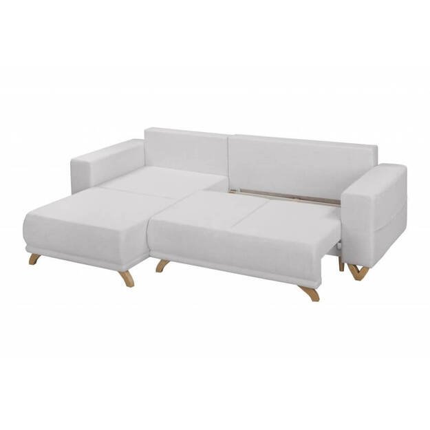 Kampinė sofa-lova Bella (L išdėstymas) – elegancija, komfortas ir funkcionalumas viename