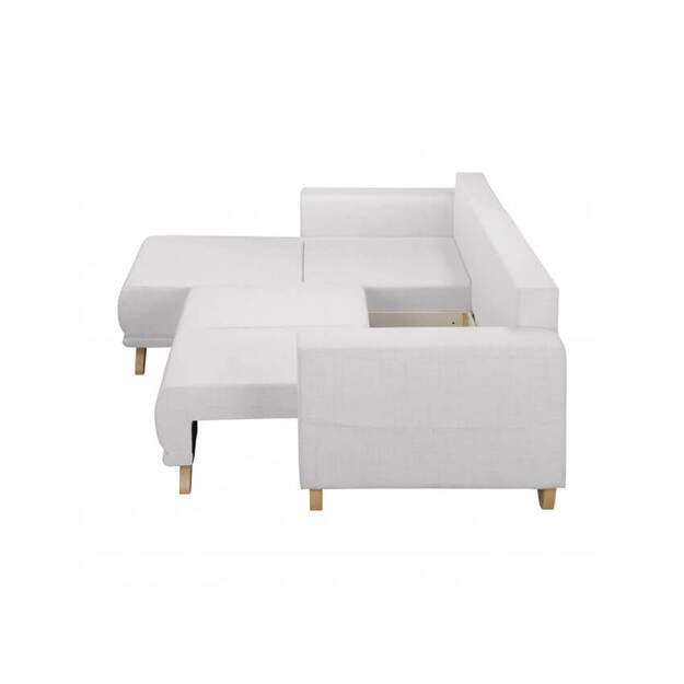 Kampinė sofa-lova Bella (L išdėstymas) – elegancija, komfortas ir funkcionalumas viename